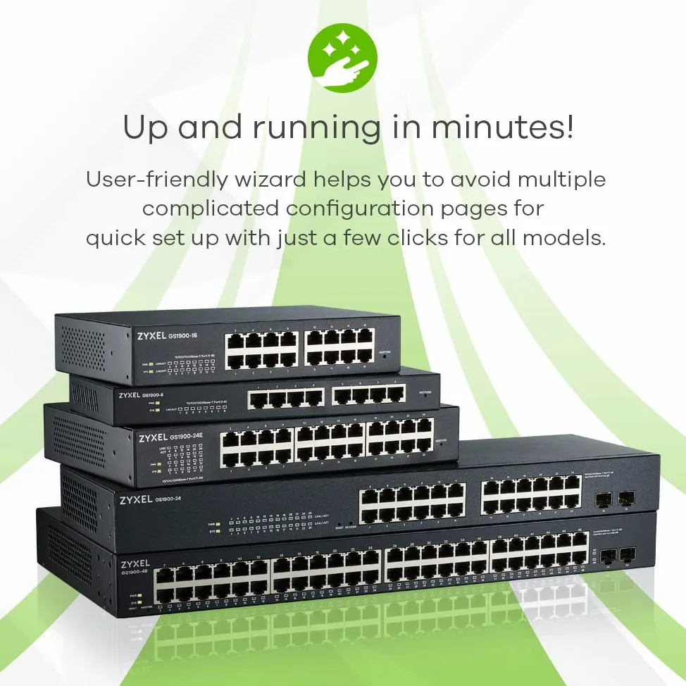 ZYXEL Commutateur PoE géré Intelligent GbE à 8 Ports