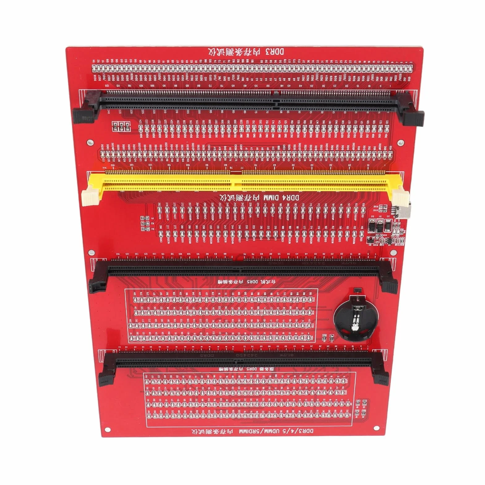 Testeur de Mémoire RAM Portable DDR3 DDR4 DDR5UDMM DDR5RDIMM Double Alimentation LED