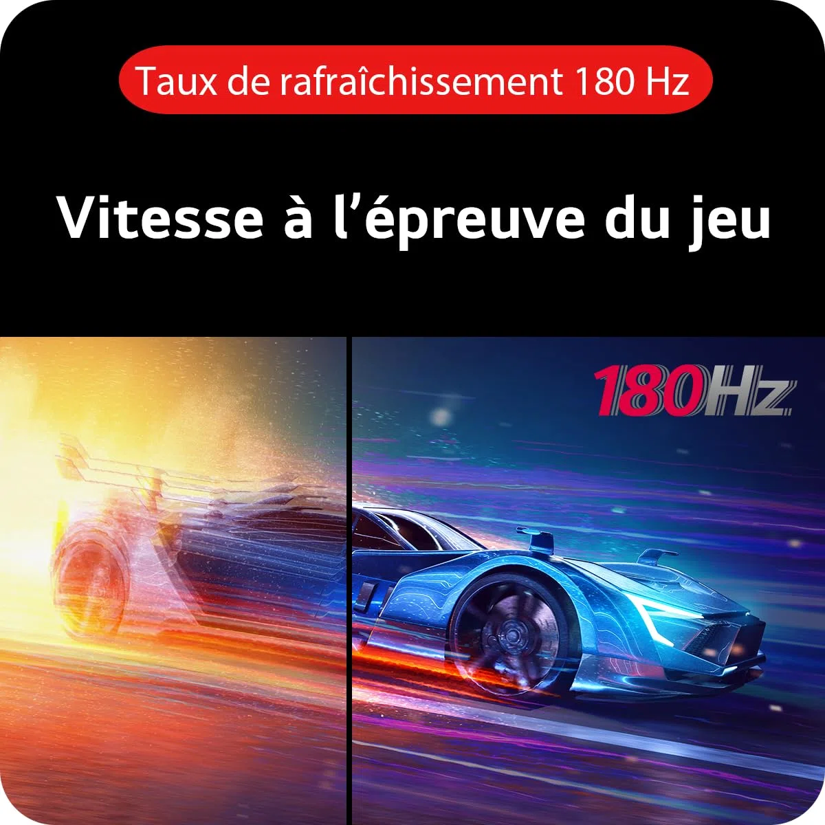 LG Ultragear™ 27GS60QC-B.AEU Ecran PC Gaming 27" - Dalle VA résolution QHD (2560x1440), 1ms 180Hz, HDR 10, sRGB99% (CIE1931), AMD FreeSync, inclinable, réglable en Hauteur