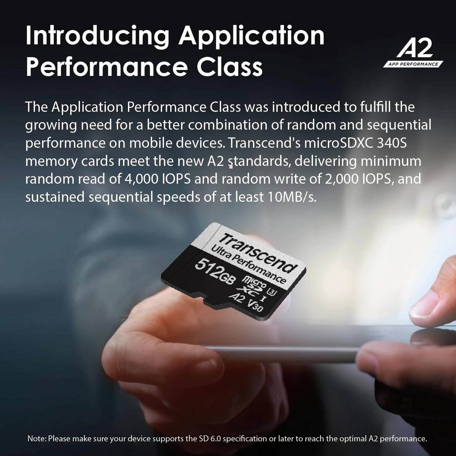 Transcend USD340S Carte mémoire microSDXC U3 V30 A2 avec Adaptateur, Vitesse jusqu'à 160/125 Mo/s pour Nintendo Switch, Steam Deck, Tablette et Smartphone TS512GUSD340S 512 Go