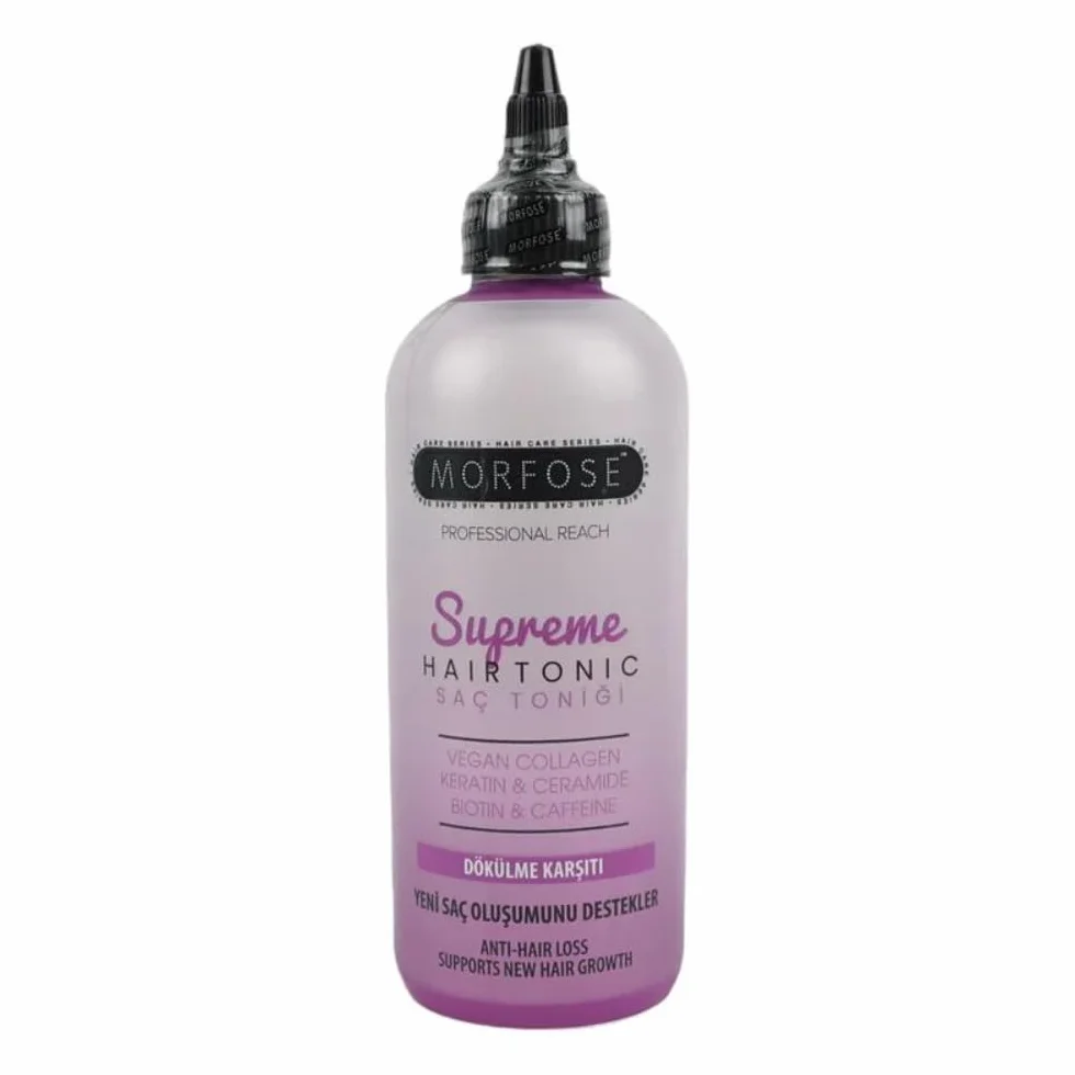 Morfose Supreme Hair Tonic 300 ml Collagène kératine végétalienne biotine céramique caféine Anti-chute Croissance Cheveux