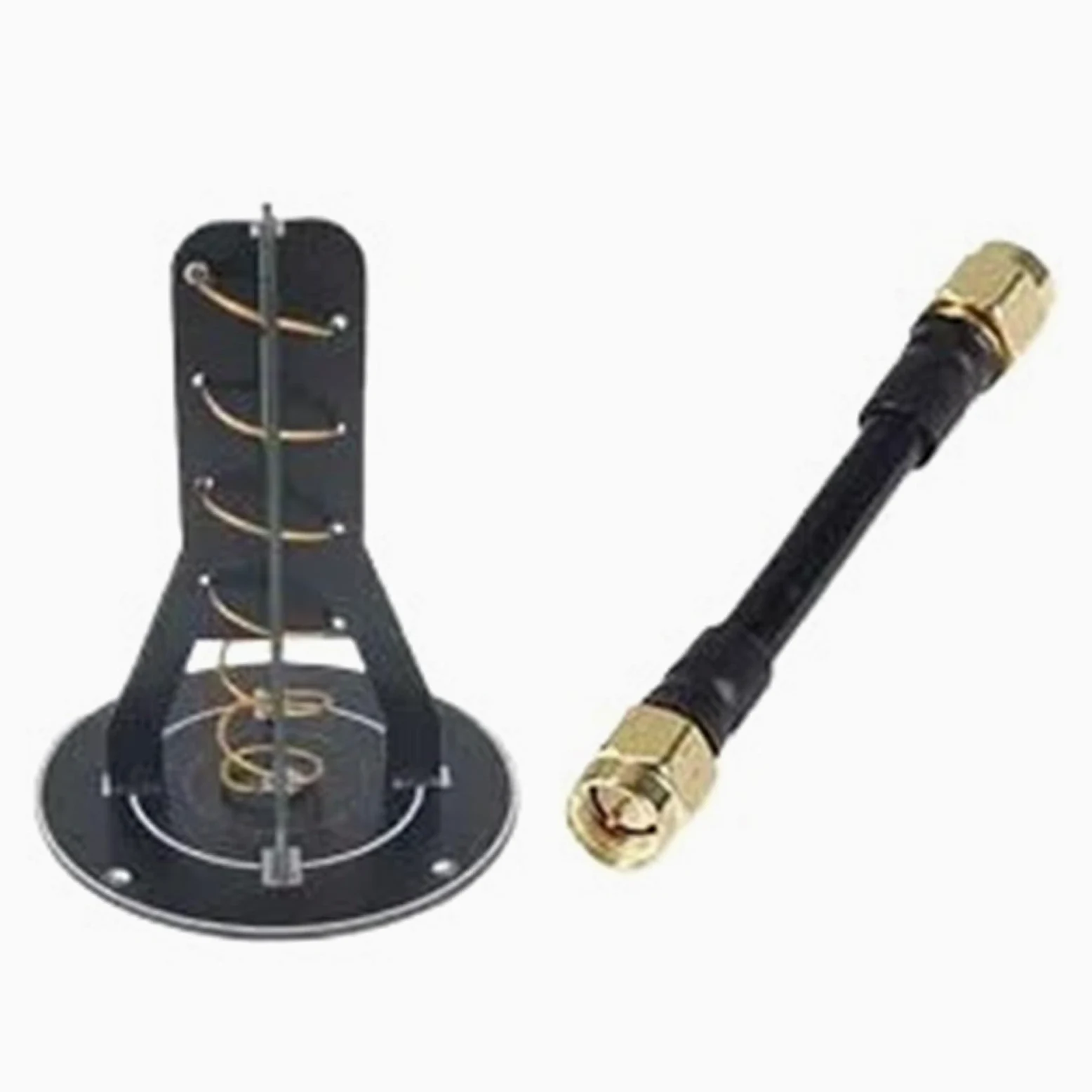 Antenne Directionnelle 5,8G 12,8 DBi SMA | Hélicoïdal à gain élevé, 5800MHz, longue portée, RP-SMA, compact, for drone RC(RHCP-SMA-M)