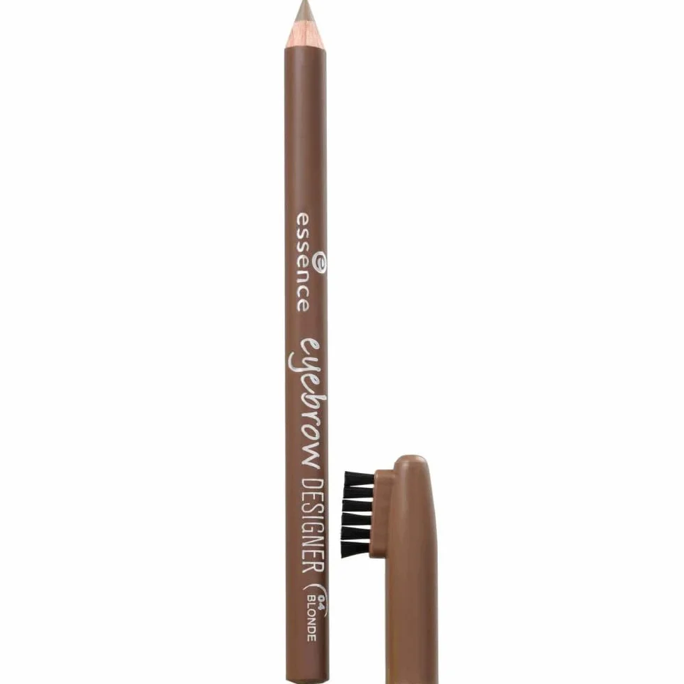 essence eyebrow DESIGNER 12 Hazelnut Brown Crayon à sourcils avec brosse vegan sans parfum