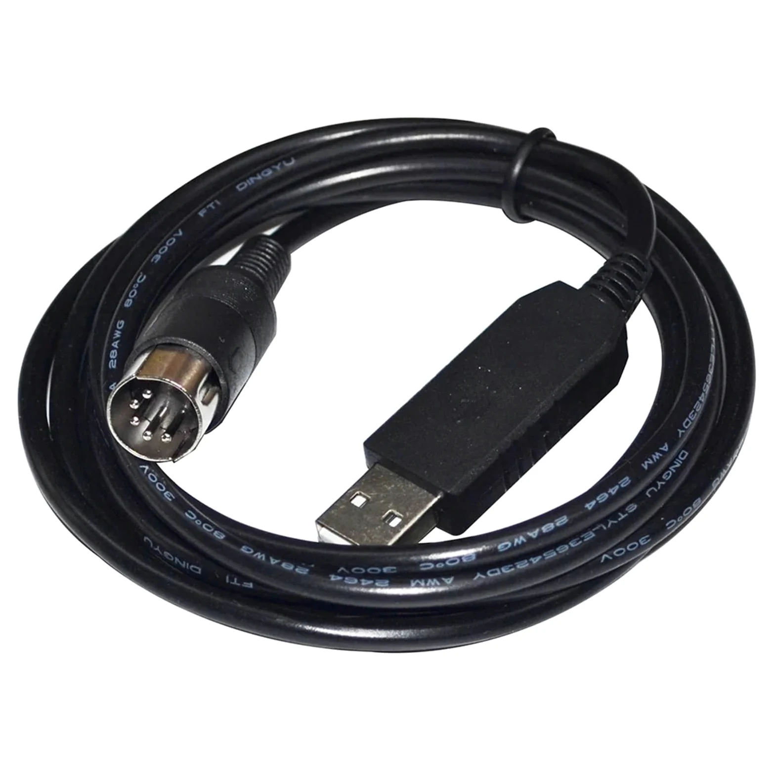 Adaptateur USB vers DIN 5PIN MÂLE RS232 CÂBLE DE Communication SÉRIE(1.8m)