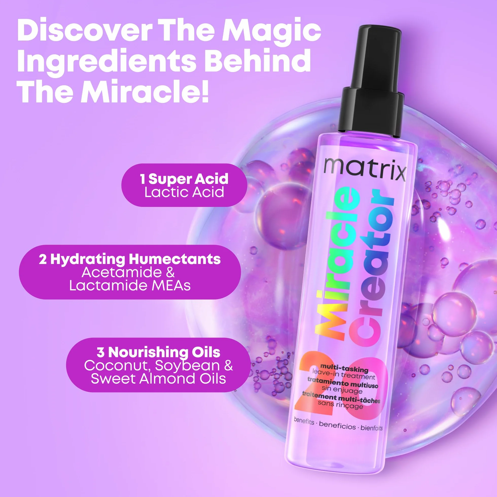 Matrix Spray Multi-Bénéfices Pour Tous Types de Cheveux