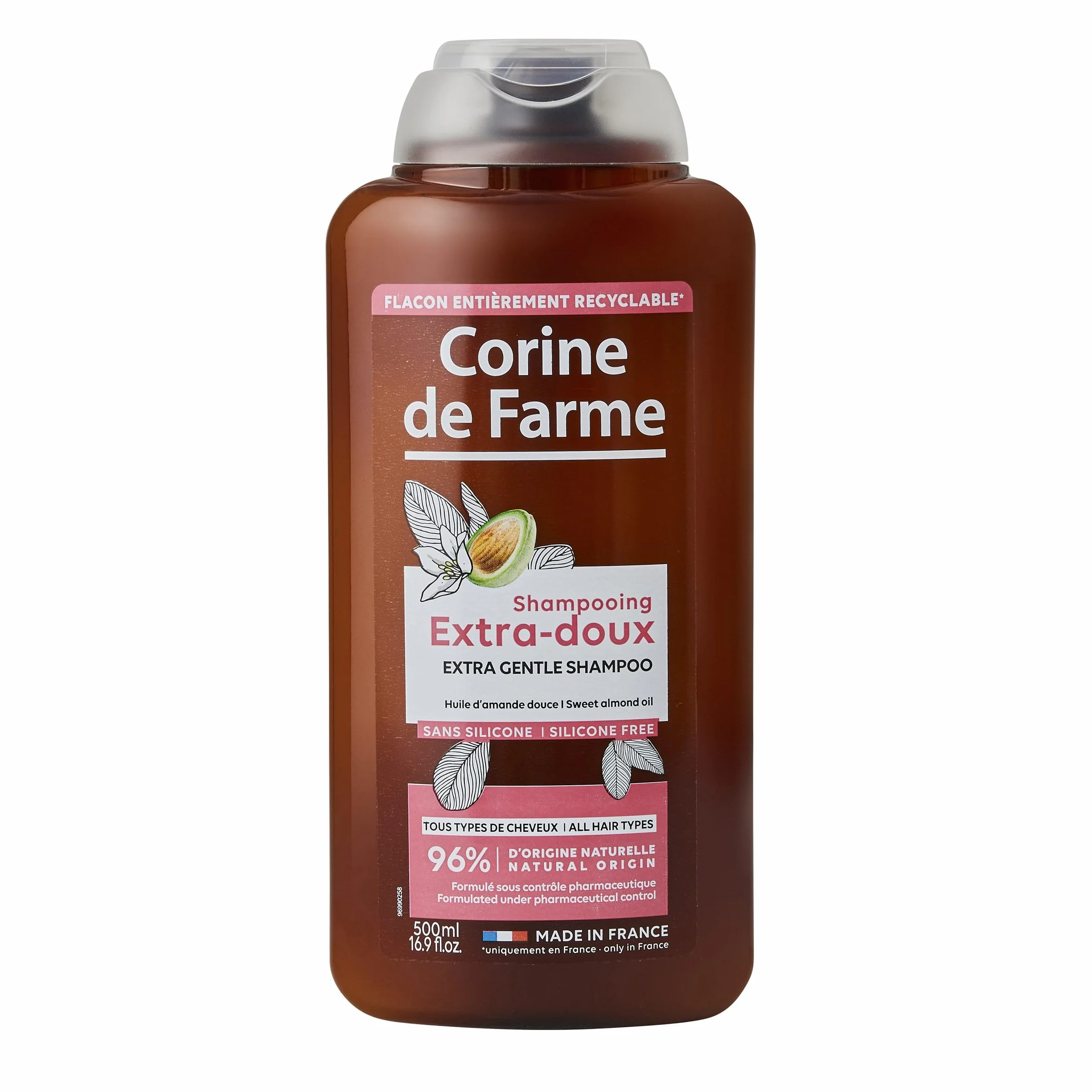 Corine de Farme Shampooing Extra-Doux à l’Huile d’Amande Douce 500 ml