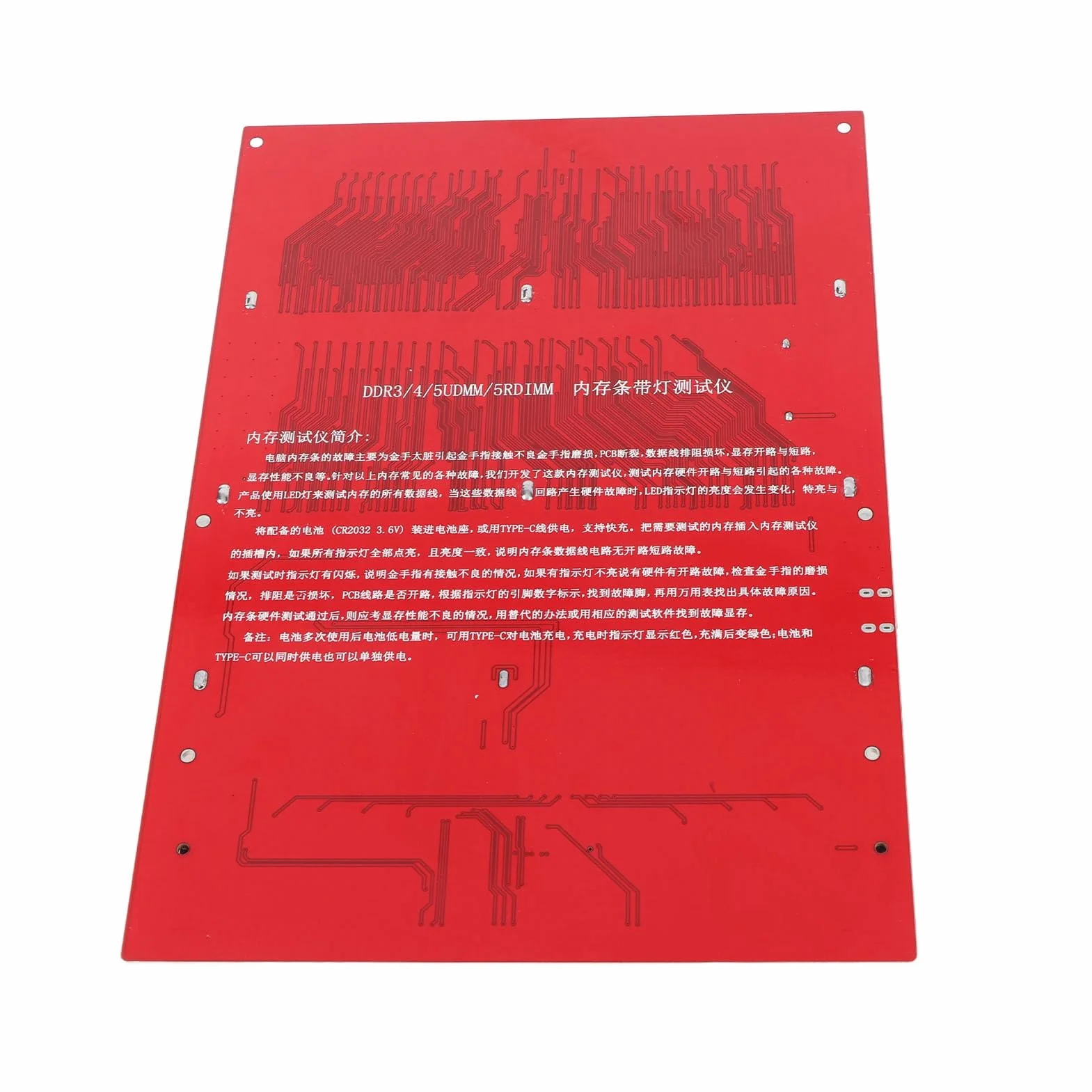 Testeur de Mémoire RAM Portable DDR3 DDR4 DDR5UDMM DDR5RDIMM Double Alimentation LED