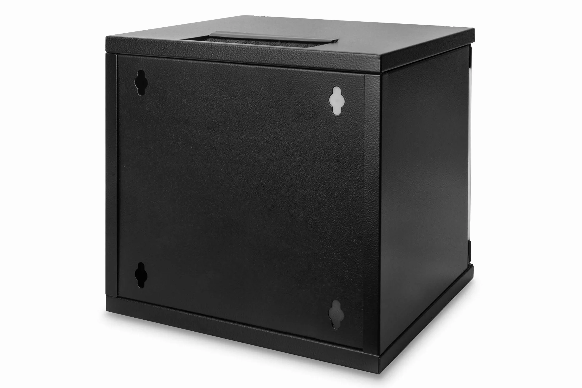 DIGITUS Set: Armoire réseau 10" 6U + Bloc multiprise PDU 3 Ports // Rack 10 Pouces - Montage Mural - h x l x p 330 x 312 x 300 mm - Charge 30kg - Profondeur utile 240mm - Noir