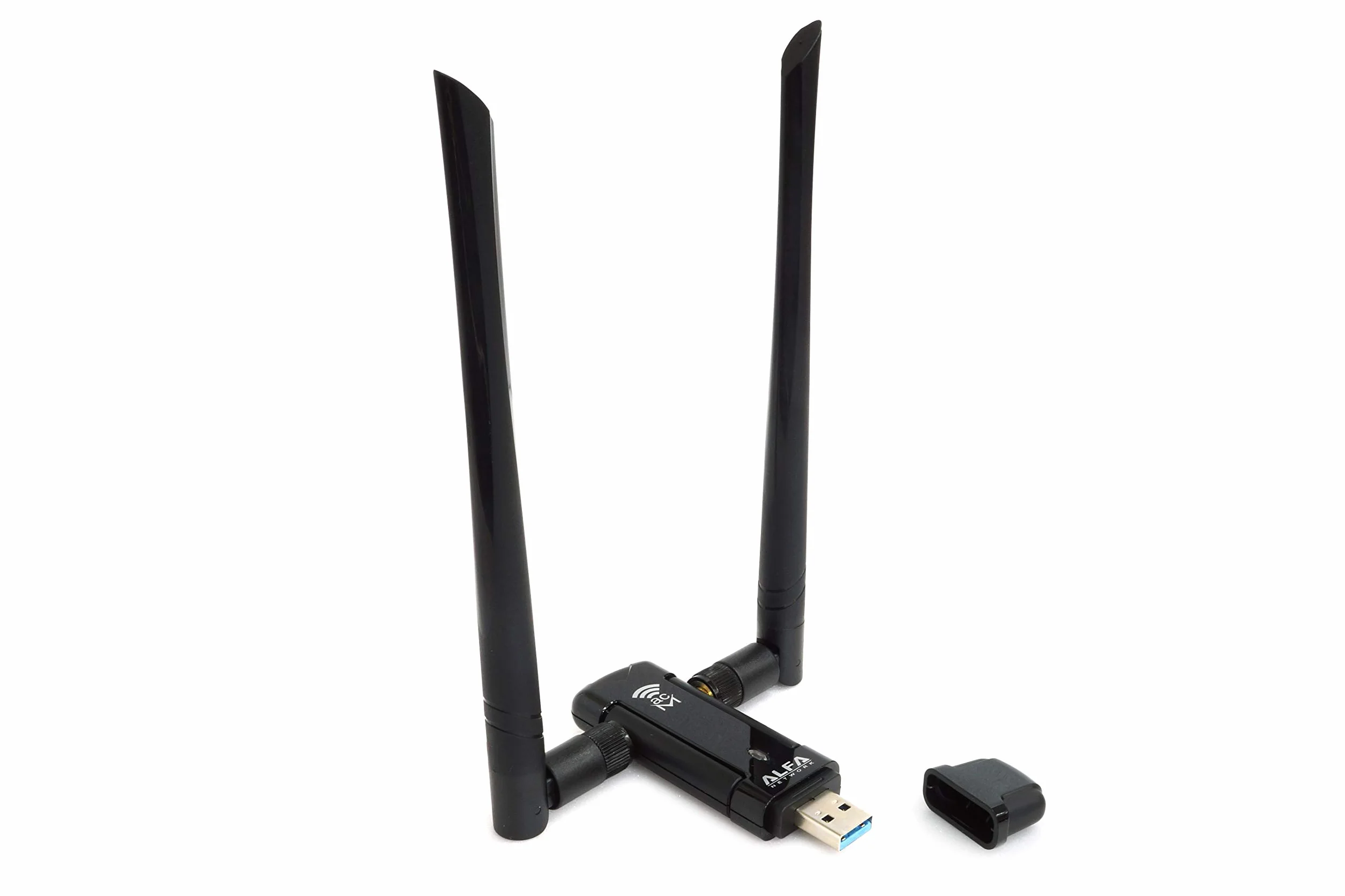 ALFA Network Adaptateur Wi-FI sans Fil à Double Bande de Couverture à Longue portée AC1200 USB avec antenne Externe Haute sensibilité - Windows, MacOS et Kali Linux Soutenu