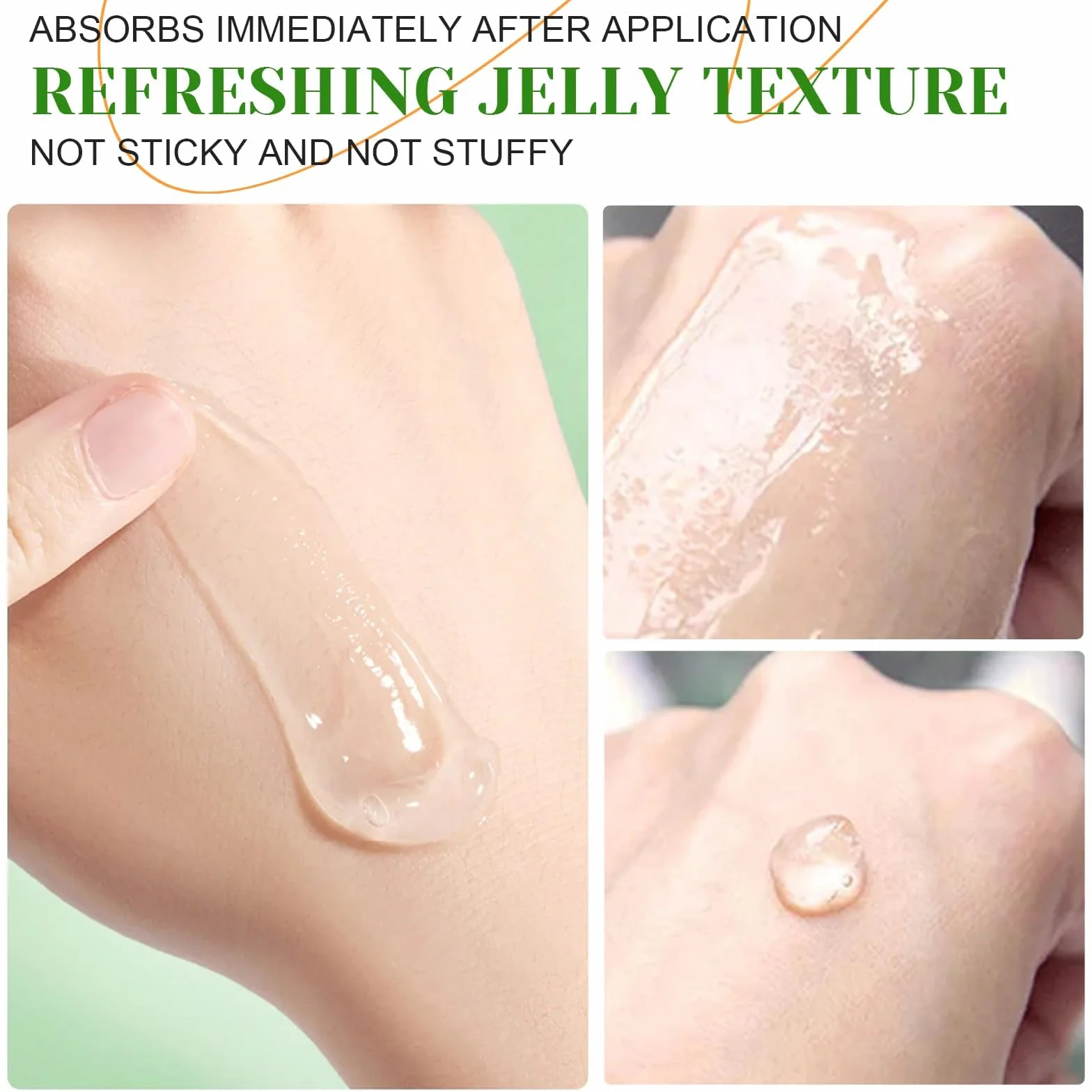 Gel d’aloe vera 250 ml, Crème soin rafraîchissant apaisant pour la peau, hydratant visage et corps