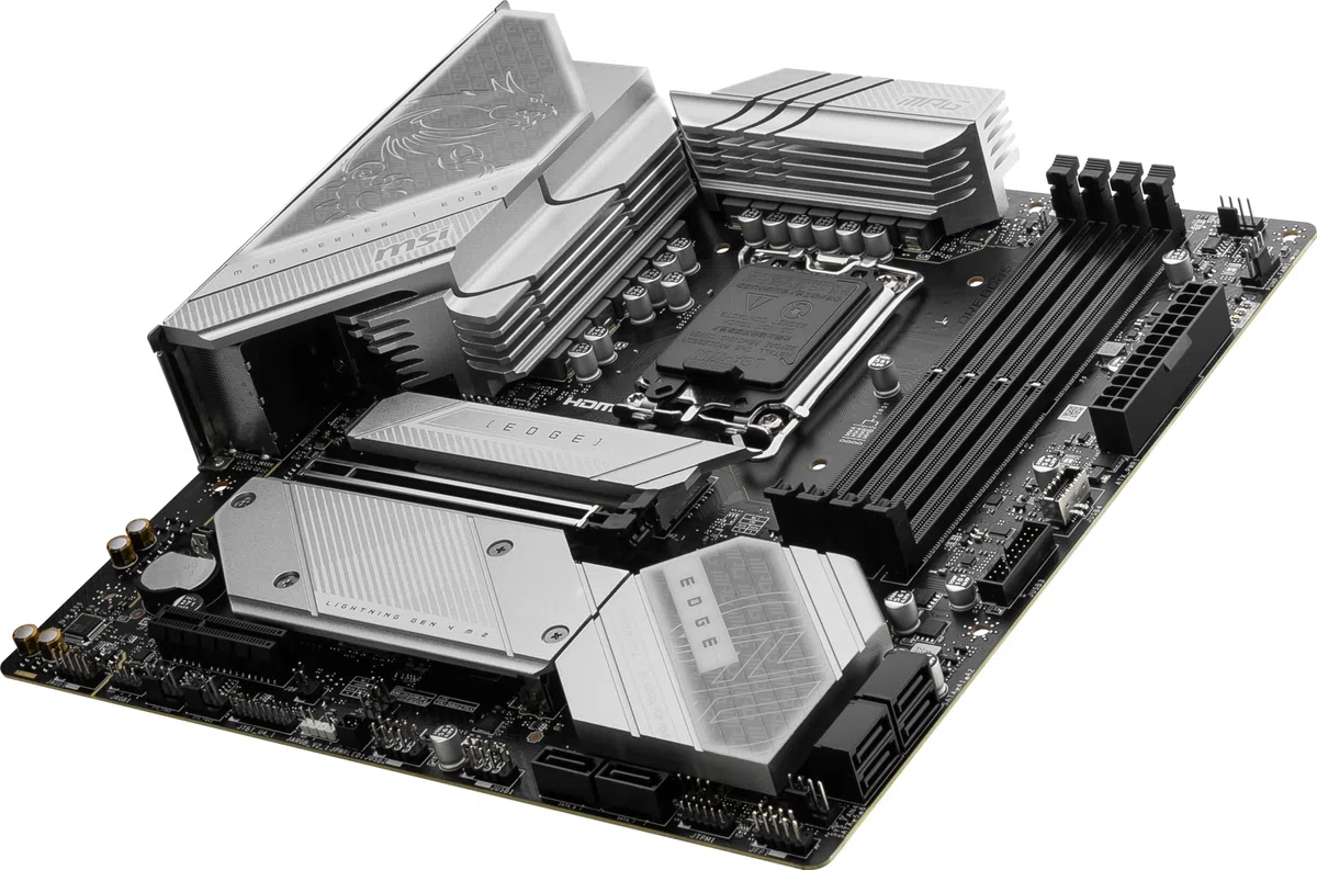 MSI MPG B760M Edge TI Carte mère de jeu WiFi (prend en charge les processeurs Intel 14e/13e/12e génération, LGA 1700, DDR5, PCIe 5.0, emplacements M.2, LAN 2,5 Gbit/s, USB 3.2 Gen2, HDMI/DP, Wi-Fi 6E,