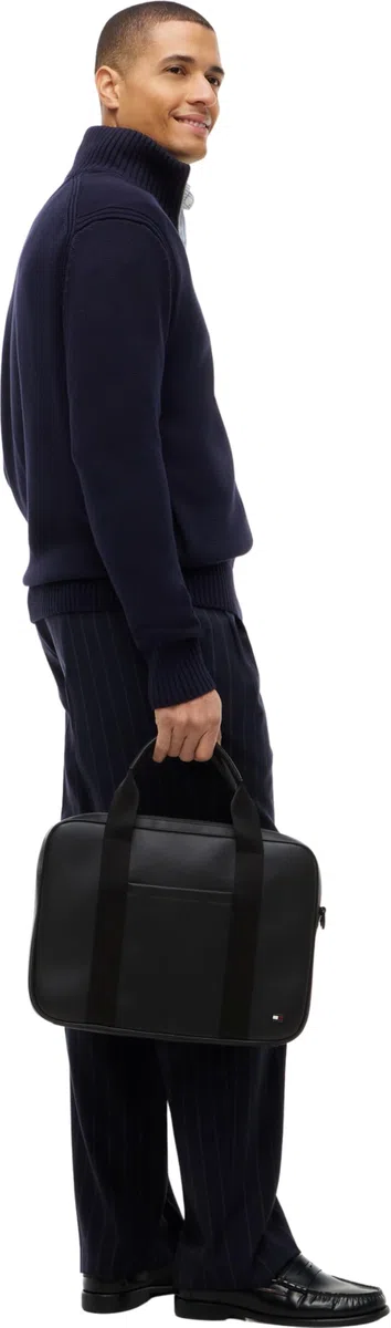 Tommy Hilfiger Men Th Foundation AM0AM14727 Sac d'ordinateur Noir Taille unique