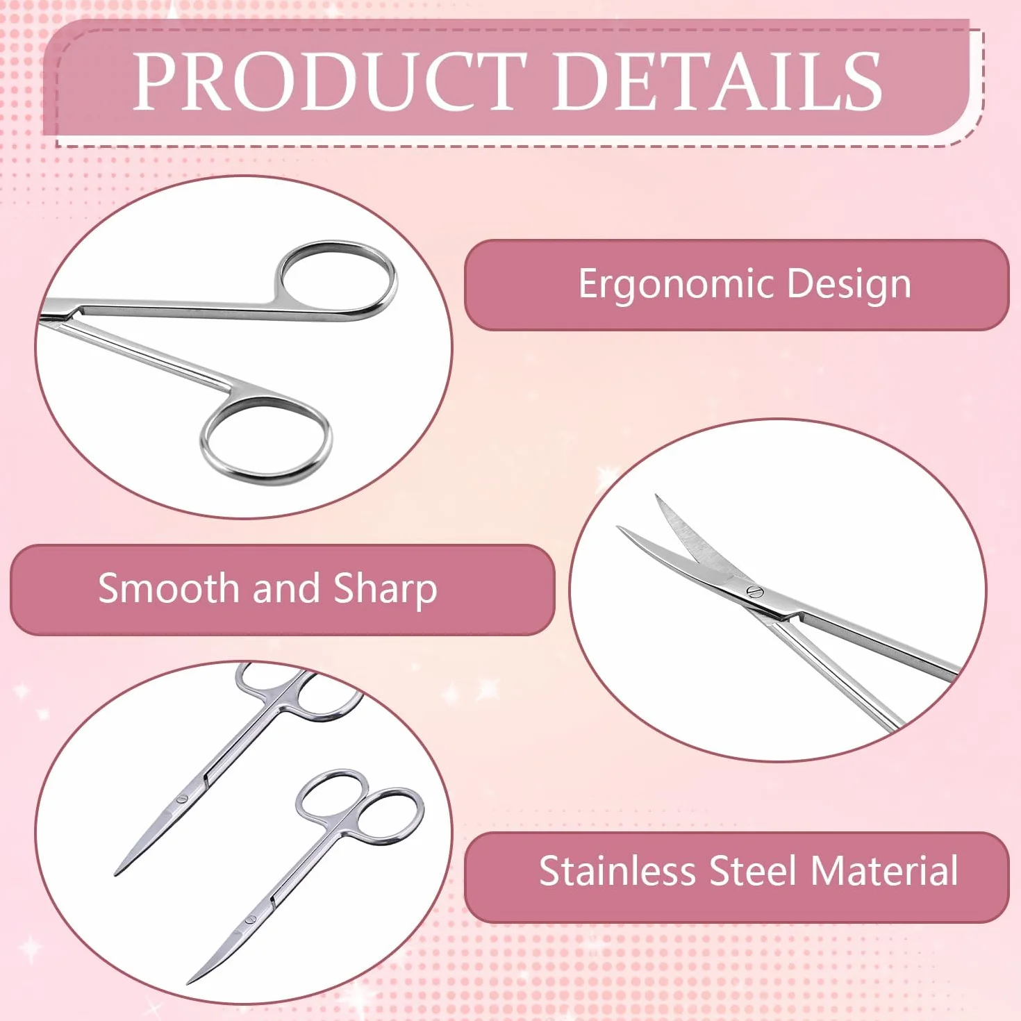 Ciseaux à Cuticules Professionnels Extra Tranchants Extra Fins Pour Manucure Pédicure