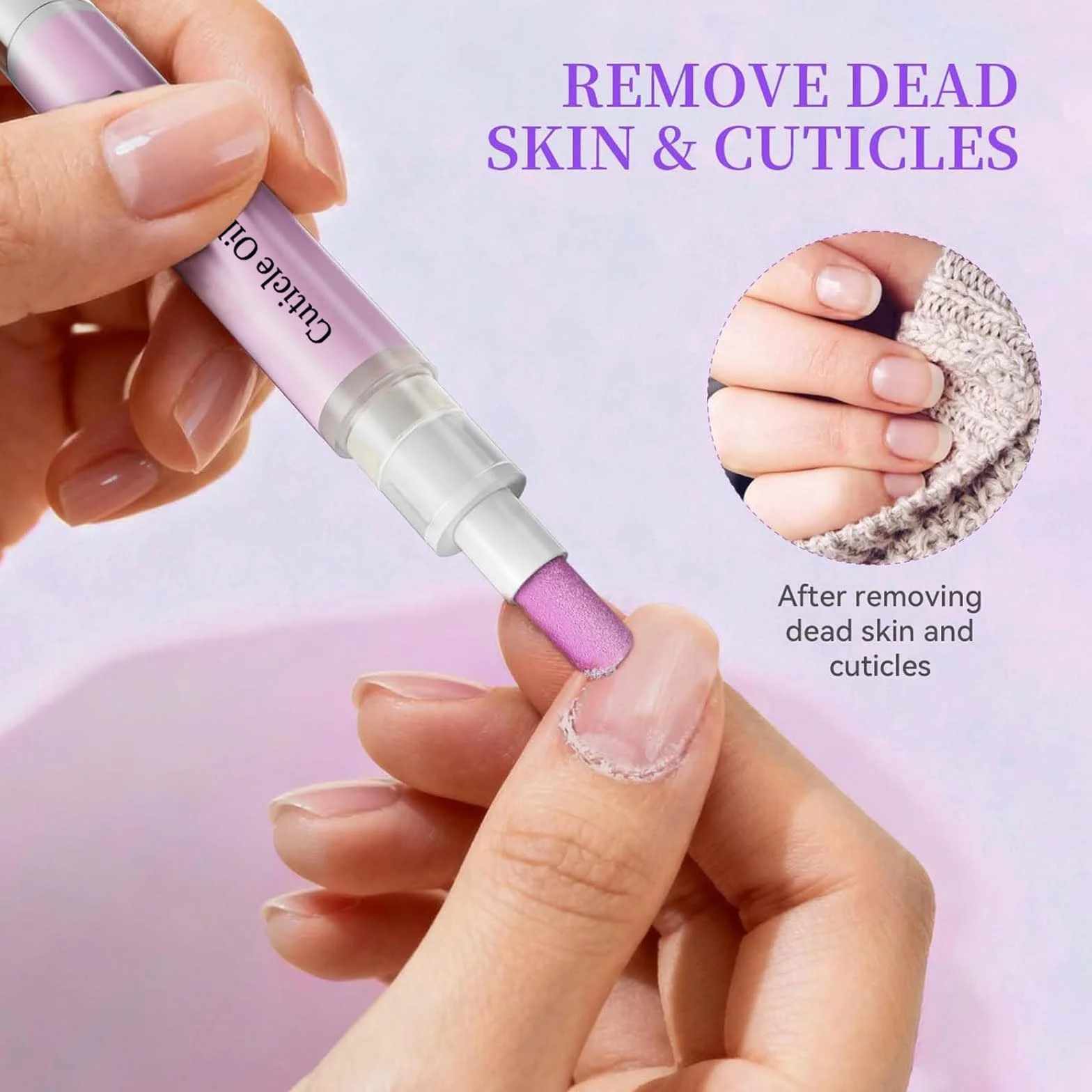 Sassytip Stylo Repousse-Cuticules à L'huile 2 ml Dissolvant Cuticules Huile Ongles Rose Lavande Soin Manucure