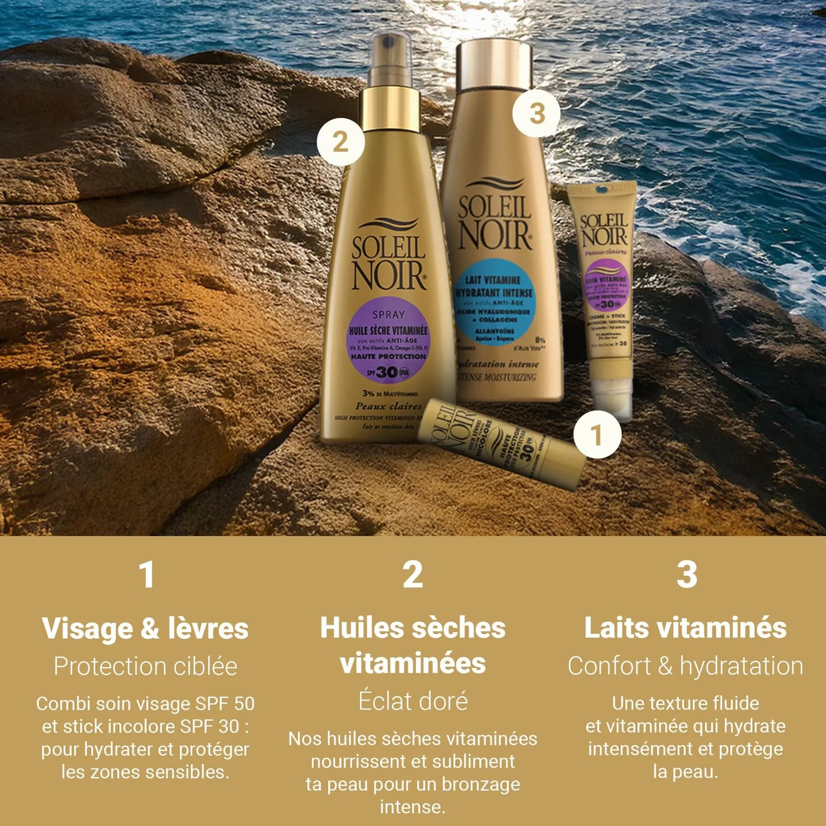 Soleil noir crème vitaminé bronzage intense 20ml