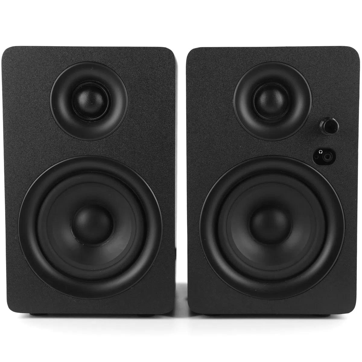 Plugger Studio MS4-BT Enceintes multimédia Bluetooth 2 Voies Moniteurs de Studio sans Fil. Bois, Noir. Ecoutes Actives pour Smartphone, Tablette, Ordinateur PC ou Mac, Lecteur multimédia, Carte Son.