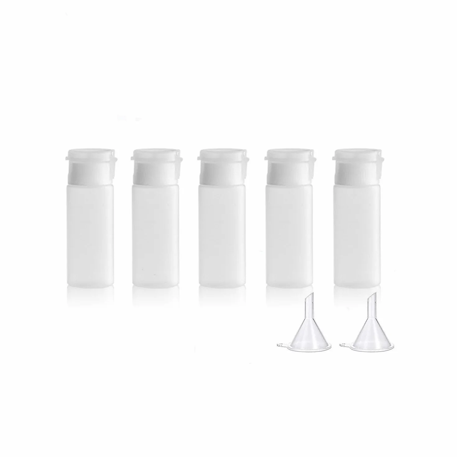 Bouteilles Souples de Voyage 5 Pièces, Flacon Avion 20ml, Kit de Toilette