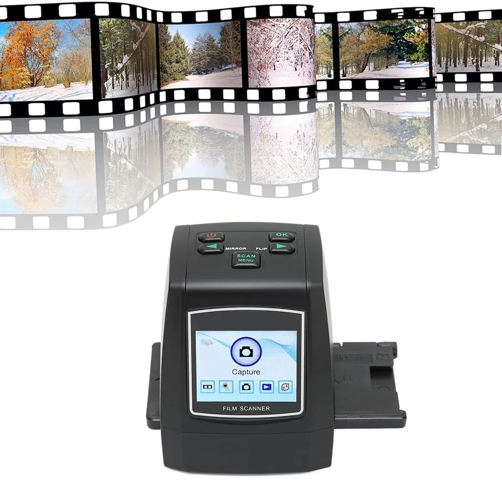 Mini Scanner De Films, Scanner De Diapositives De Film Numérique, Scanner De Photos, Convertit Les Négatifs Et Diapositives du Film 35 Mm vers des Images JPEG