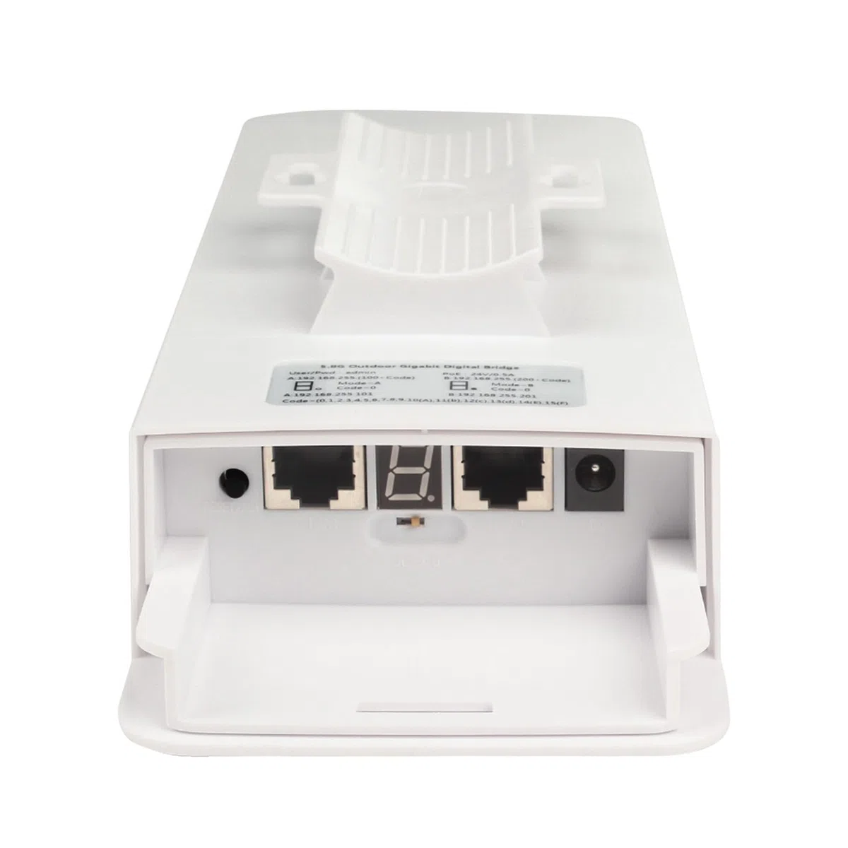 Generic Pont Ethernet sans Fil Haute Puissance 900 M pour Connexion Point à Point, Transmission Longue Distance 5,8 GHz jusqu'à 5 Km, Deux Ports Gigabit, Kit de Pont sans Fil pour Sites (Prise UE)