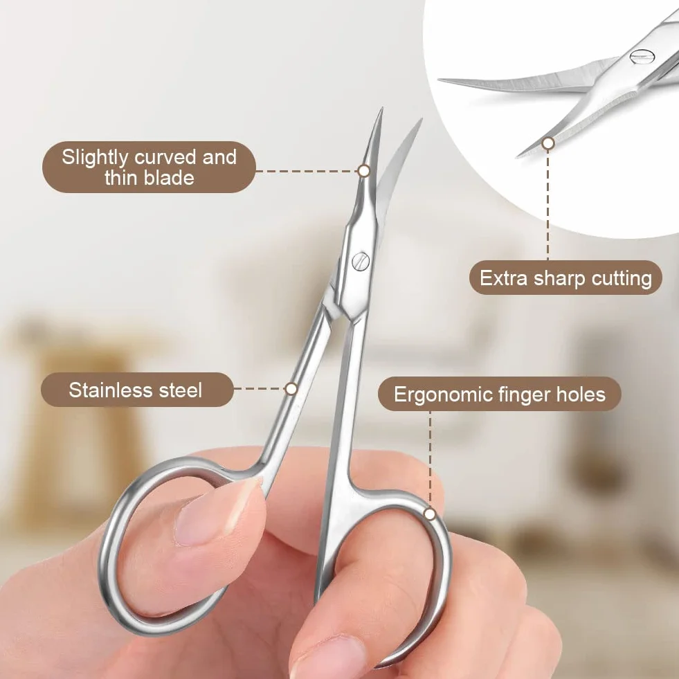 LOPHE Ciseaux à Cuticules Professionnels pour Pédicure Manucure