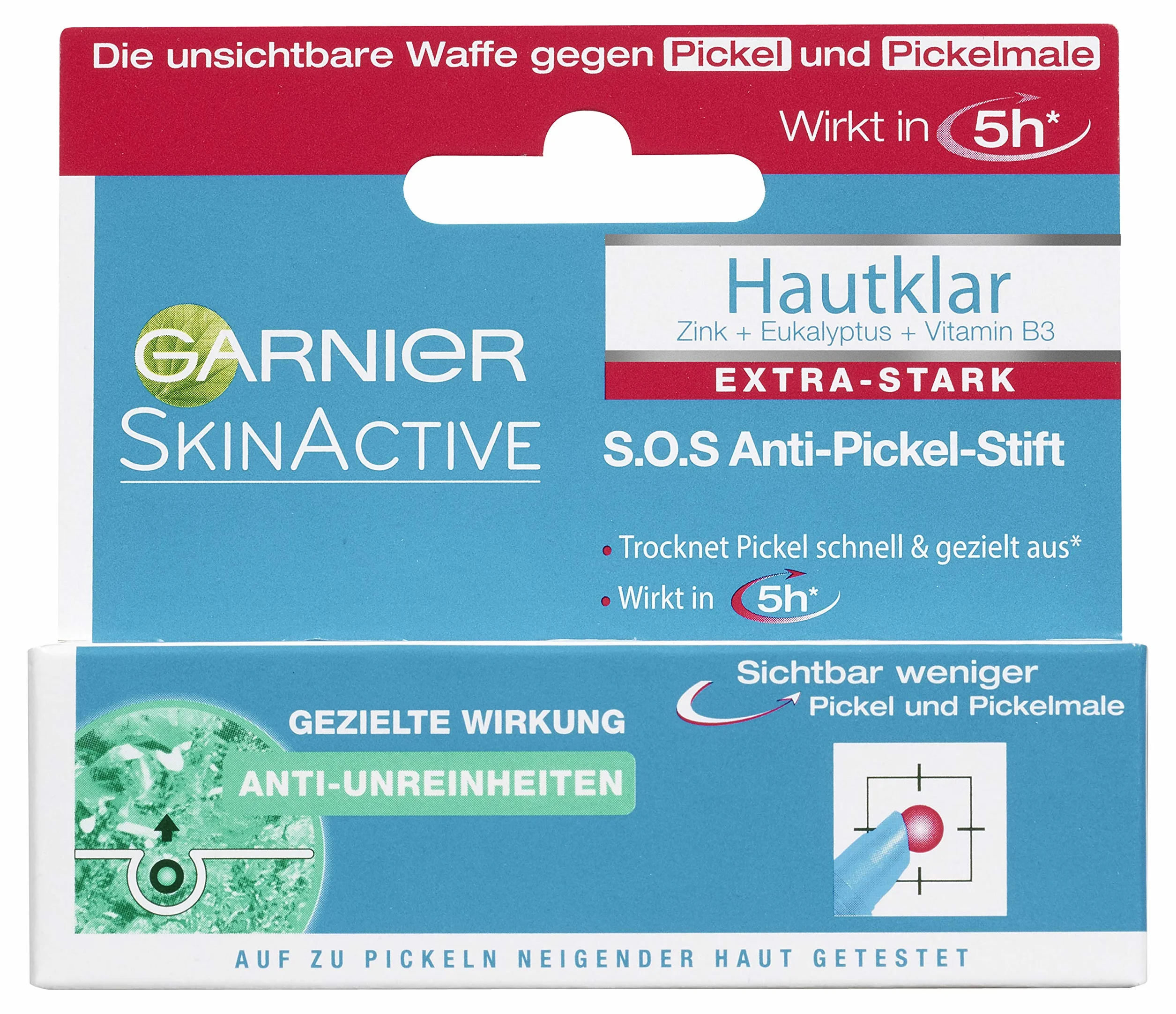 Garnier Stylo Anti-Boutons S.O.S. 3 x 10 ml Nettoyage Visage Anti-Bactérien