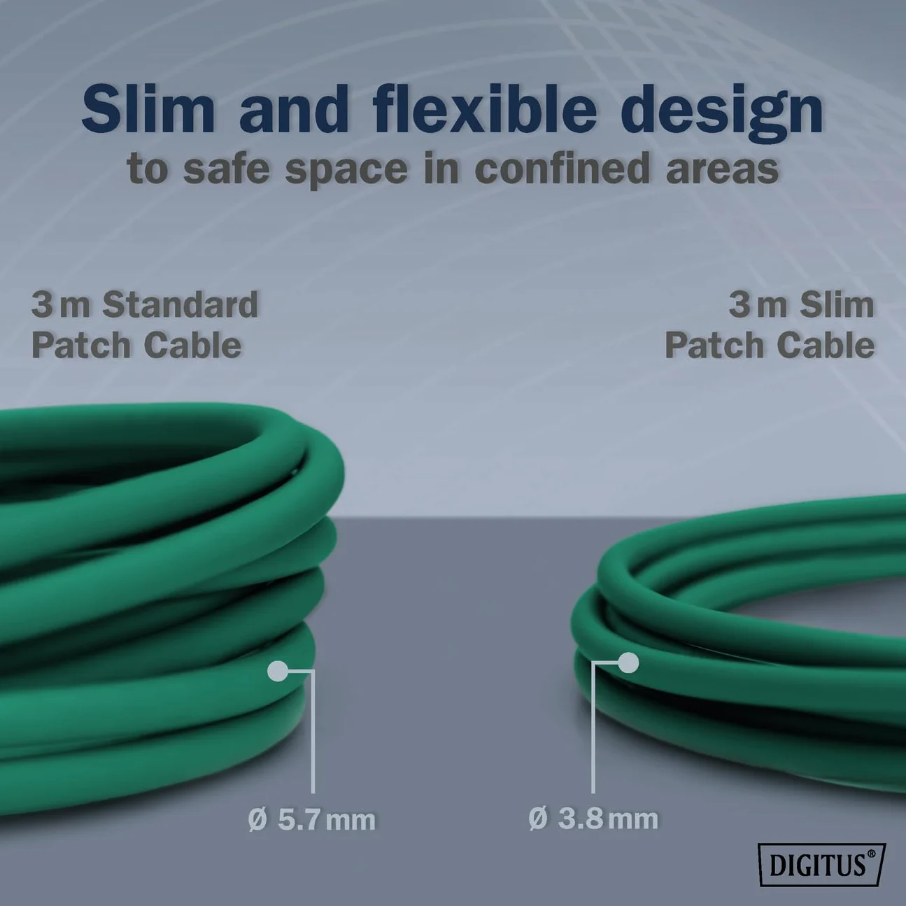 DIGITUS Câble LAN Cat 6A – 3 m – 10 pièces – Slim – F/FTP – Vert | 10 Gbit/s – Blindé – PoE+ – AWG 32/7 – LSZH – Câble réseau RJ45 – Compatible Cat 6 et Cat 7
