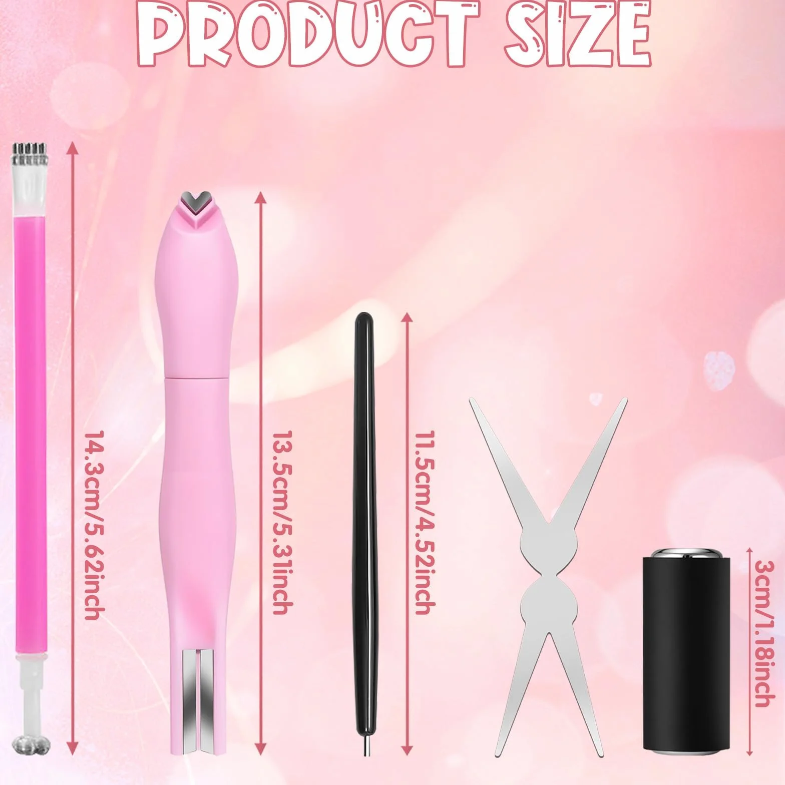 Kit de 5 aimants 3 en 1 pour vernis gel effet œil de chat, outil magnétique pour ongles, stylo magnétique double embout et guides en forme de lapin