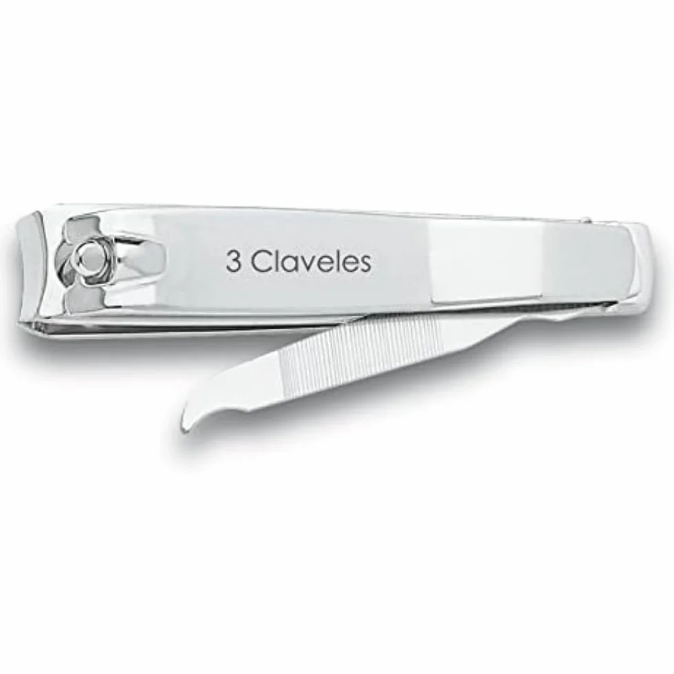 3 Claveles 12418 Coupe-ongles avec lime 6 cm