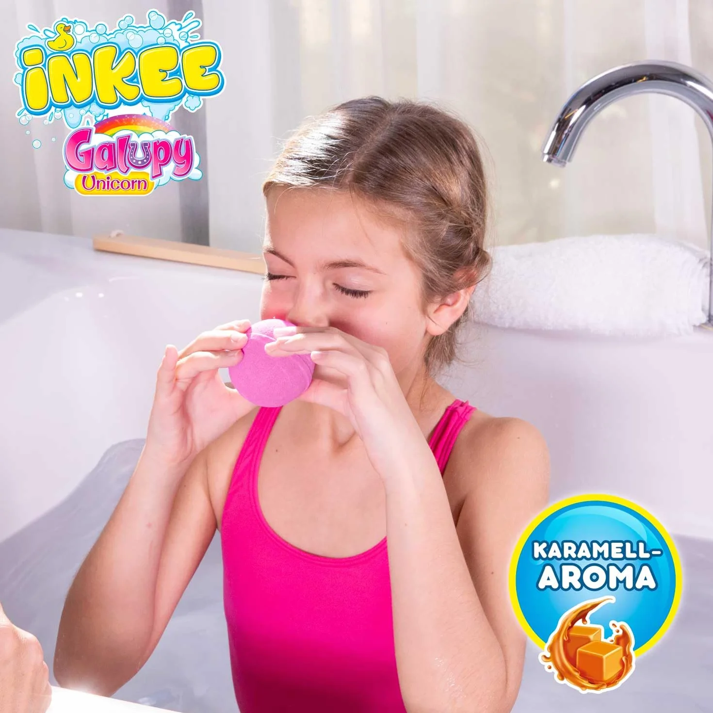 GALUPY UNICORN INKEE Bombes de Bain Enfant 5 Pièces avec Surprise Jouet Licorne