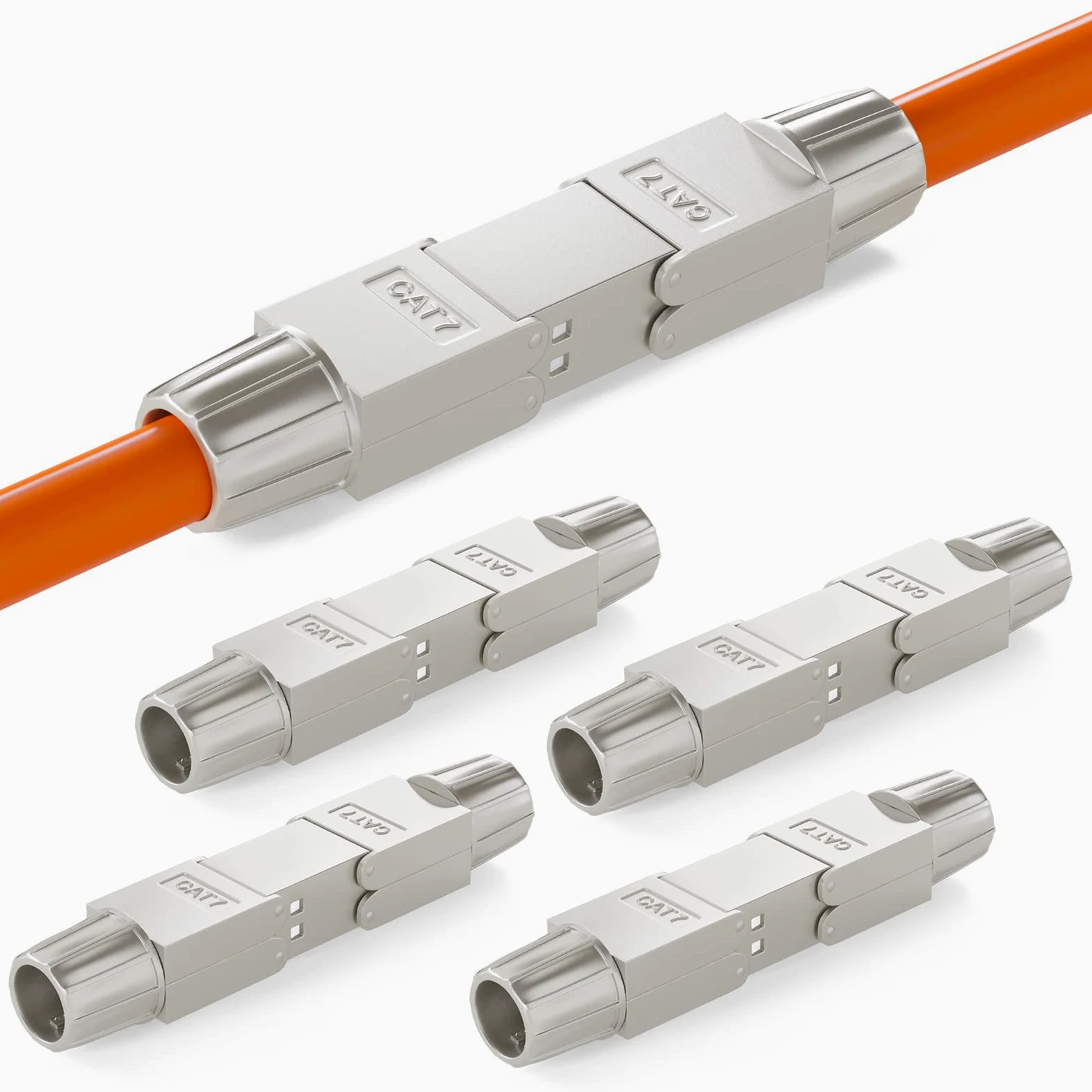 HB-DIGITAL Connecteur de câble réseau LSA Cat.7 STP sans outil - Adaptateur de montage sur site - Rallonge pour câble de pose LAN - Câble d'installation Ethernet