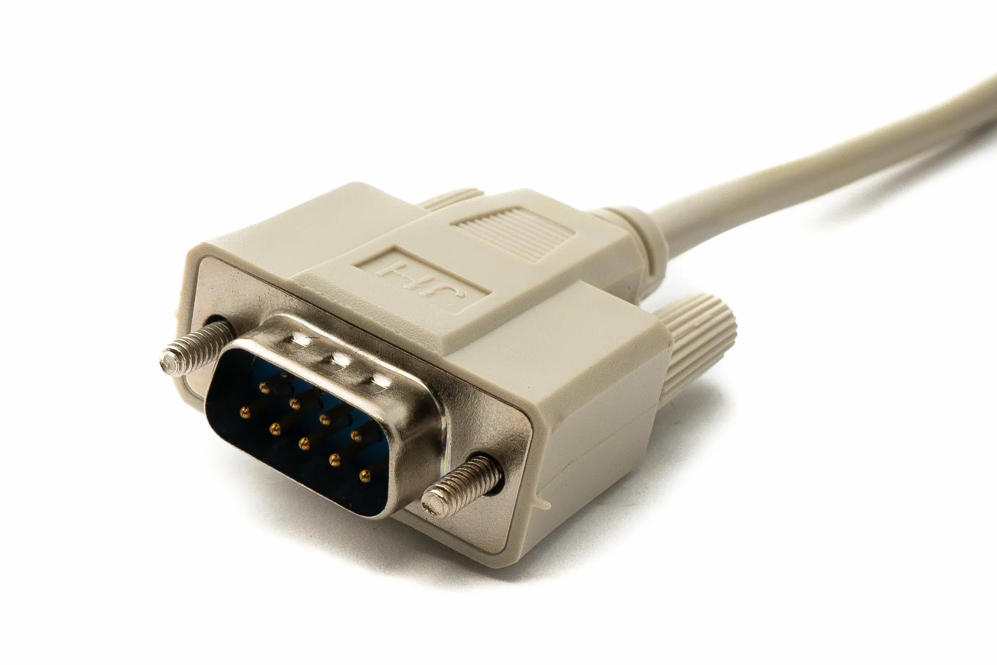 Kabel RS232 DB9 10 m 9 broches mâle-mâle System-S D Sub Adaptateur Gris