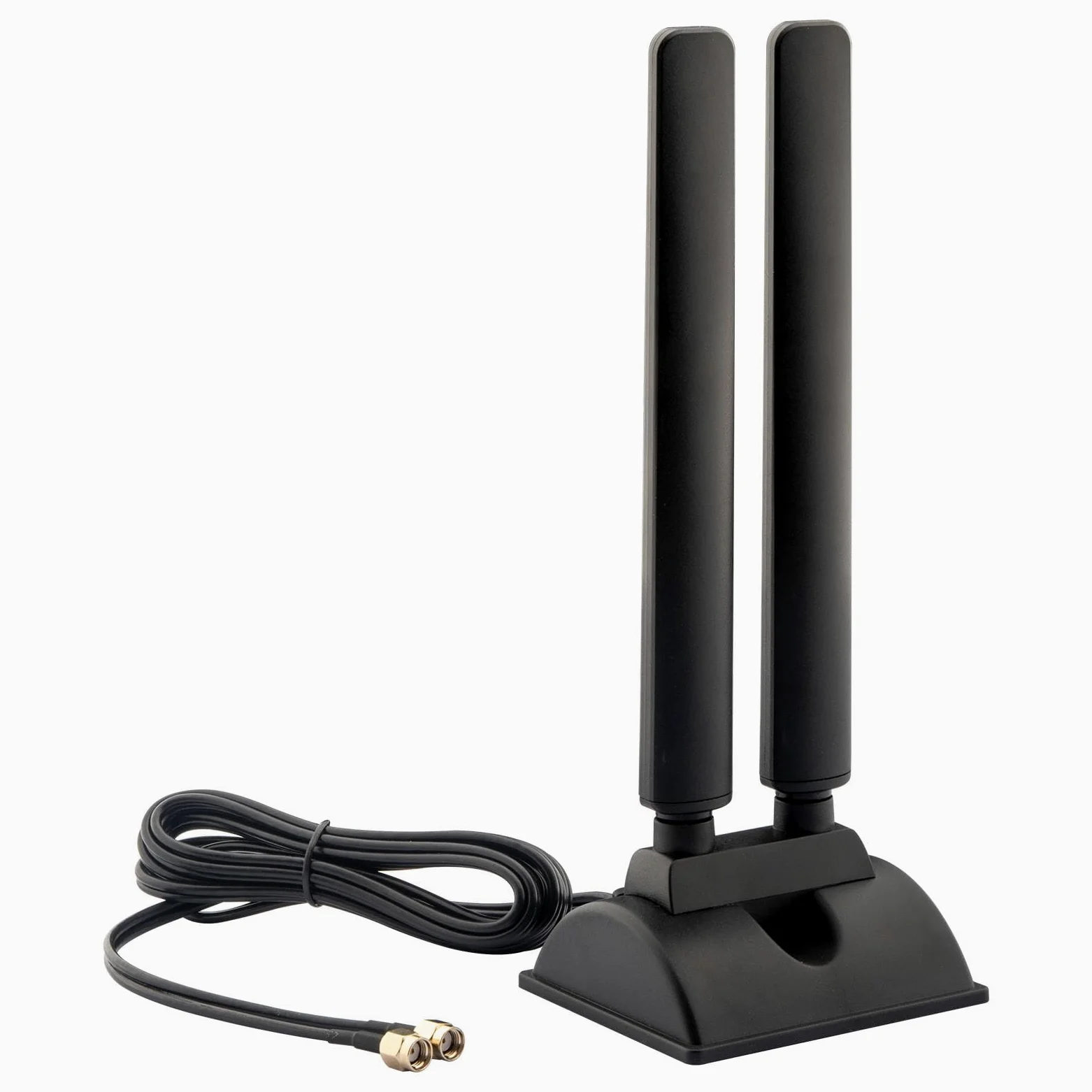 Antenne WiFi 6E tri-bande 2,4 GHz 5 GHz 6 GHz RP-SMA Base magnétique pour ordinateur de bureau, carte mère, ordinateur PCI-E 6E, carte Bluetooth, adaptateur WiFi USB, routeur sans fil