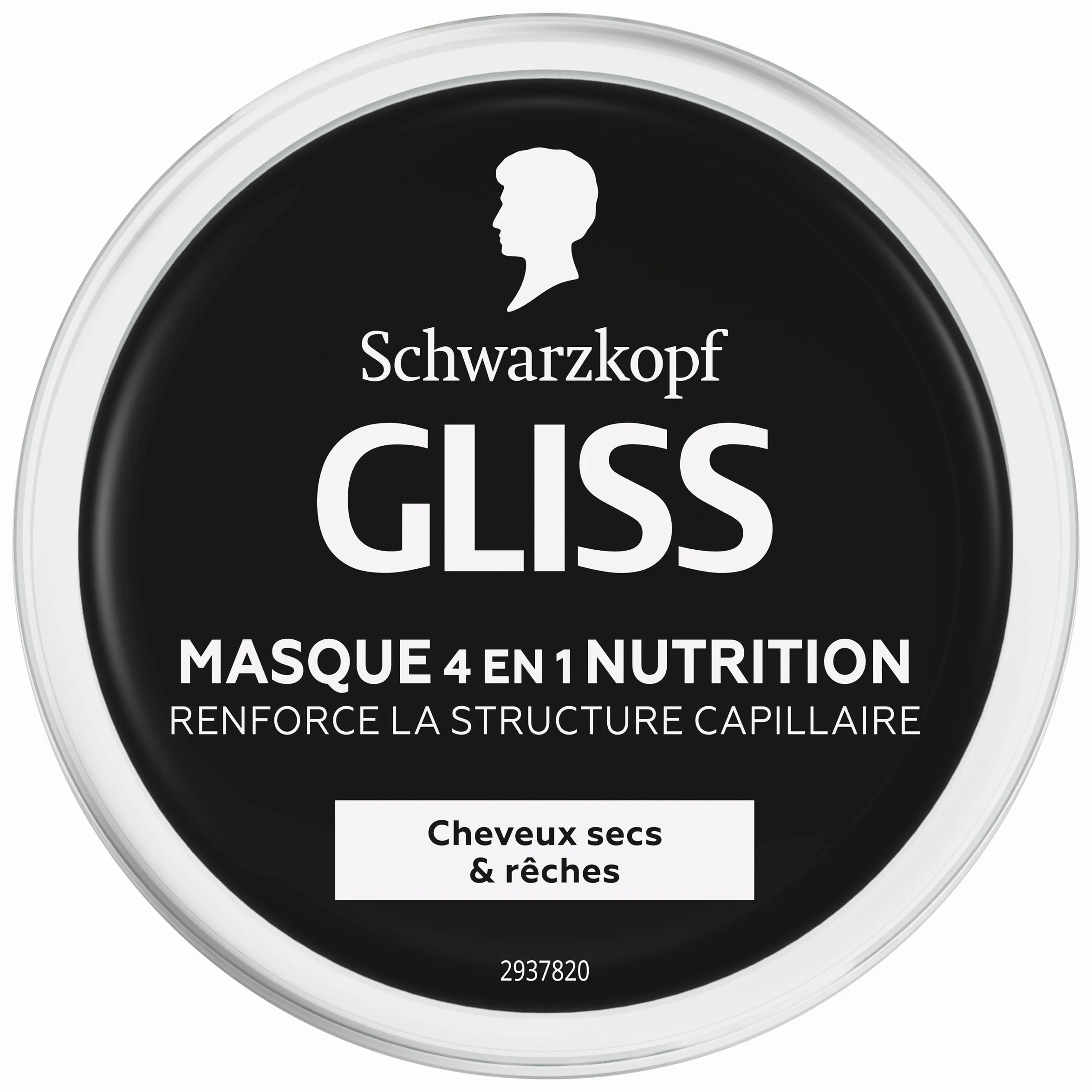 Schwarzkopf GLISS Masque 4en1 Nutrition Huile de Marula Haptiq System Soin Intense Cheveux Secs 400ml