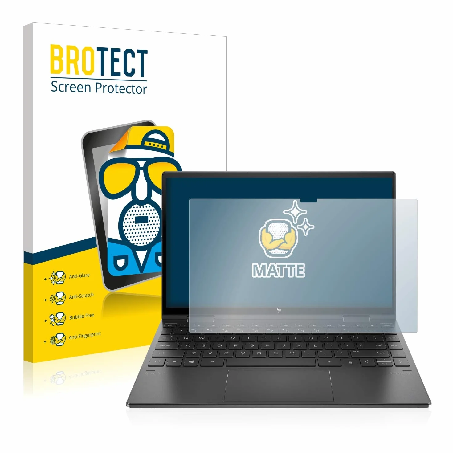Brotect Protection Ecran Anti-Reflet pour HP Envy x360 (13-X) - Film Mat