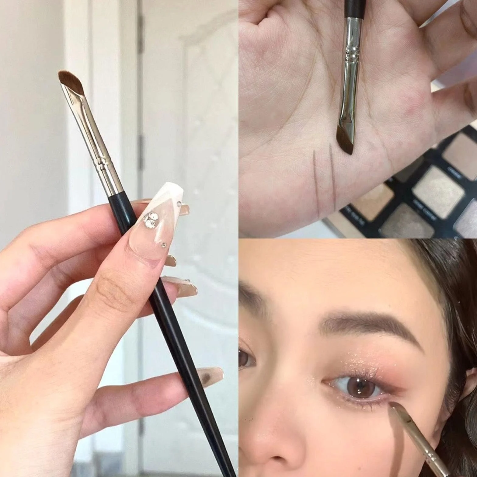 Pinceaux De Maquillage Professionnels, Ensemble Anti-Cernes Pour Eye-Liner, Poils En Fibres Synthétiques