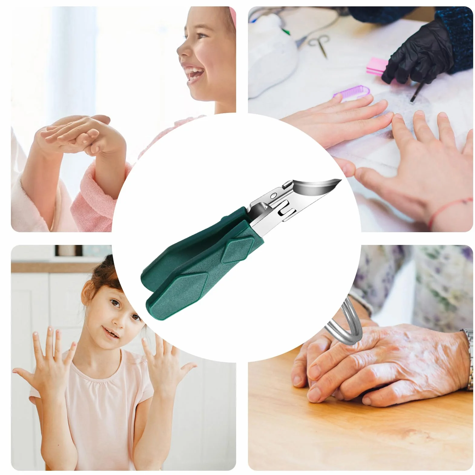 Pince à Ongles Incarnés Coupe-Ongles Design Ergonomique Biseauté Anti-Éclaboussures