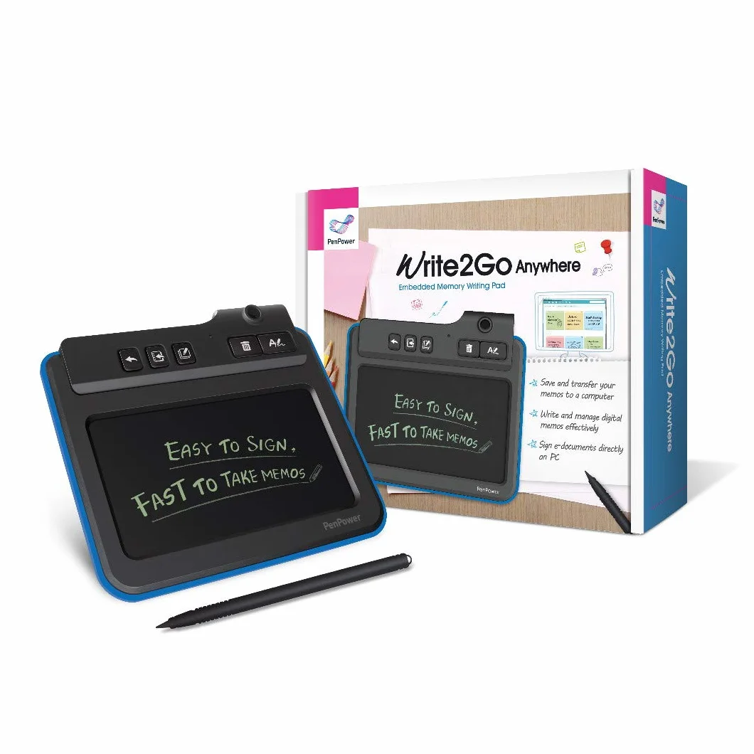 PenPower Write2Go Digitales Notiz-Pad USB 2.0 Integriertes Display Digitalisierung