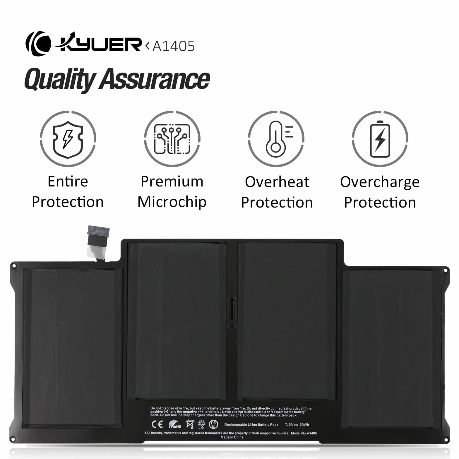 Batterie pour MacBook Air 13" A1369 A1466 2010-2017