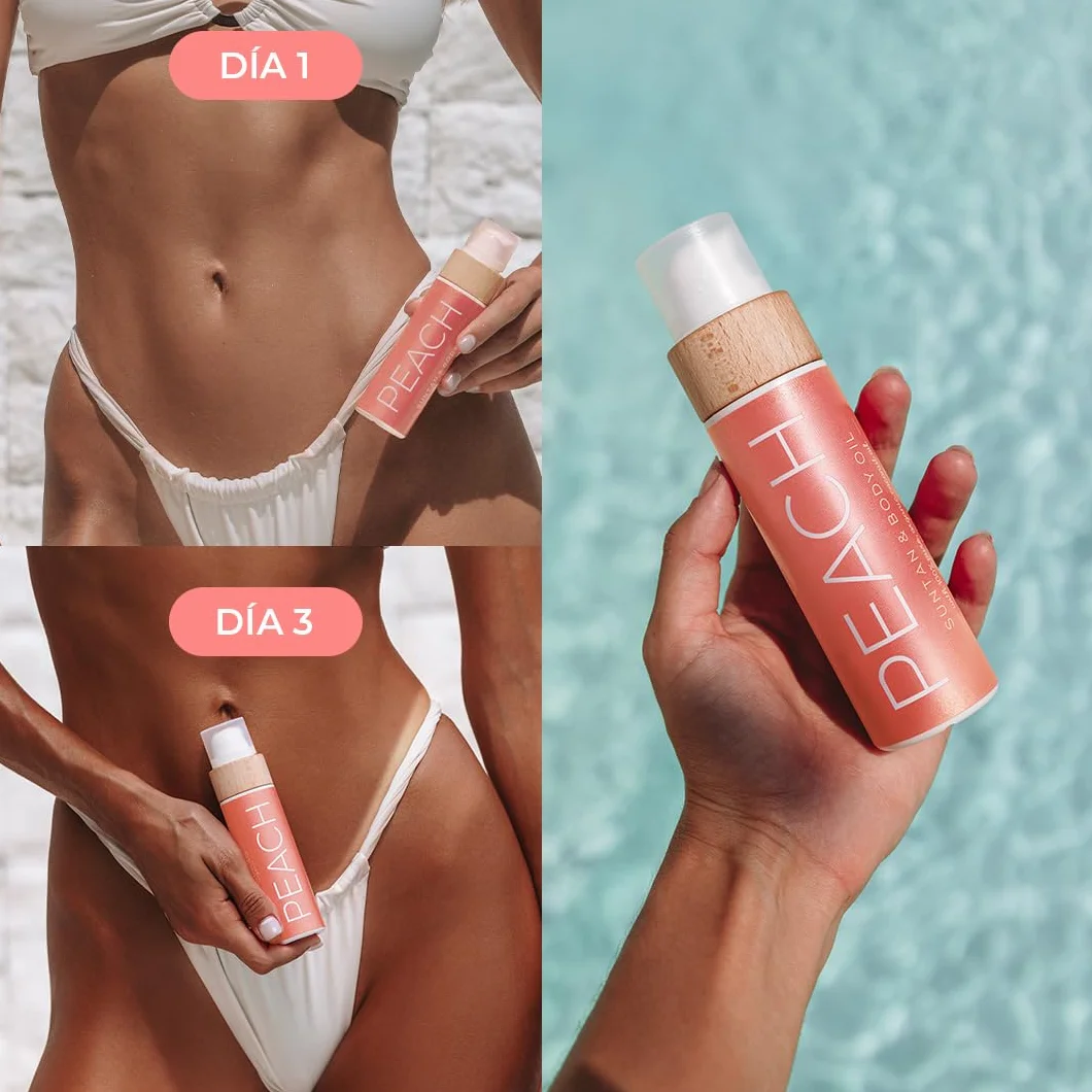 COCOSOLIS PEACH Accélérateur de bronzage huile bio vitamine E parfum pêche bronzage intense rapide
