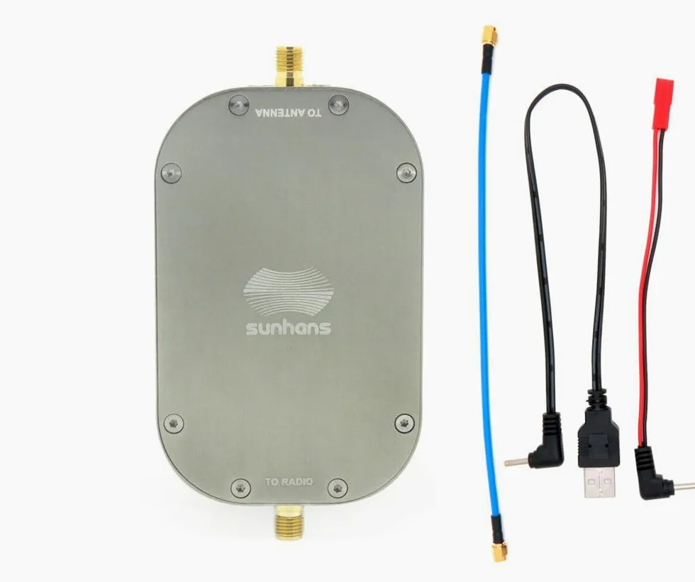 eSunRC Amplificateur de signal WiFi 2,4 G et 5,8 G IEEE 802.11/a/n/b/g double bande 2000 mW 33 dBm UAV WiFi amplificateur de signal