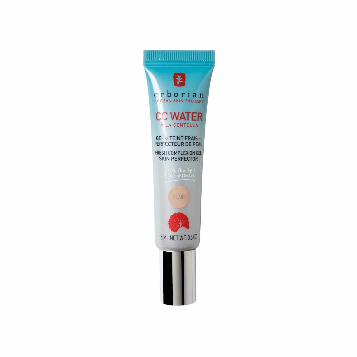 Erborian CC Water Crème Teintée Centella Asiatica Acide Hyaluronique Soin Visage Perfecteur Peau Gel Ultra Légère Fraîche