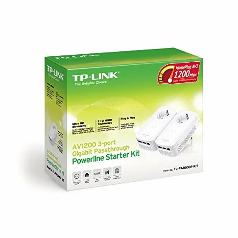 TP-Link TL-PA8030P KIT(DE) AV1300 Adaptateur réseau Gigabit Powerline Blanc