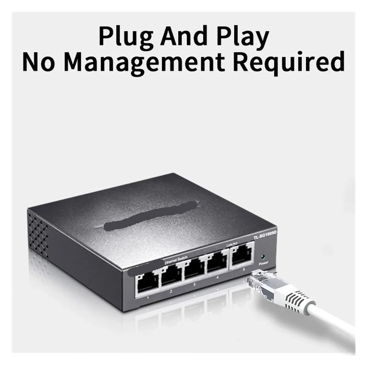 Commutateur Ethernet Gigabit 5 Ports commutateur réseau 1000BASE-T Plug and Play Hub réseau répartiteur Internet TL-SG1005D (Color : US Adapter)