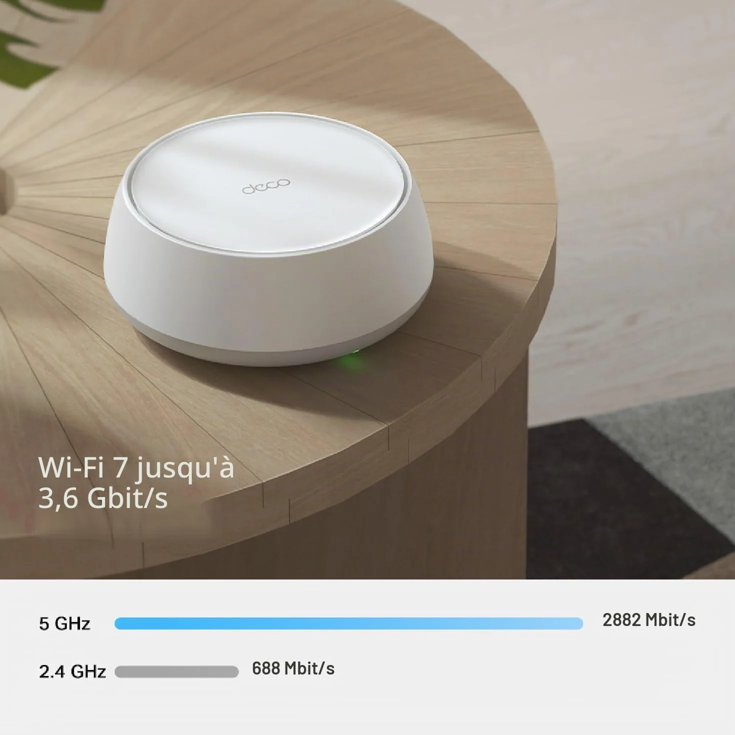 TP-Link Deco BE3600 WiFi 7 Mesh BE3600 (3-Pack) Bi-Bande, Port Ethernet 1.0 Gbps, MLO, WPA3