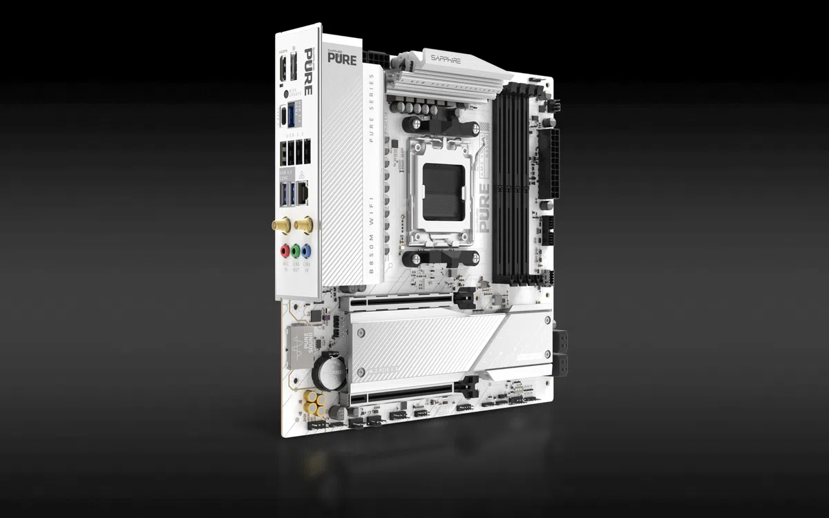 SAPPHIRE Carte mère AMD AM5 MATX Pure B850M WiFi 52123-02-40G