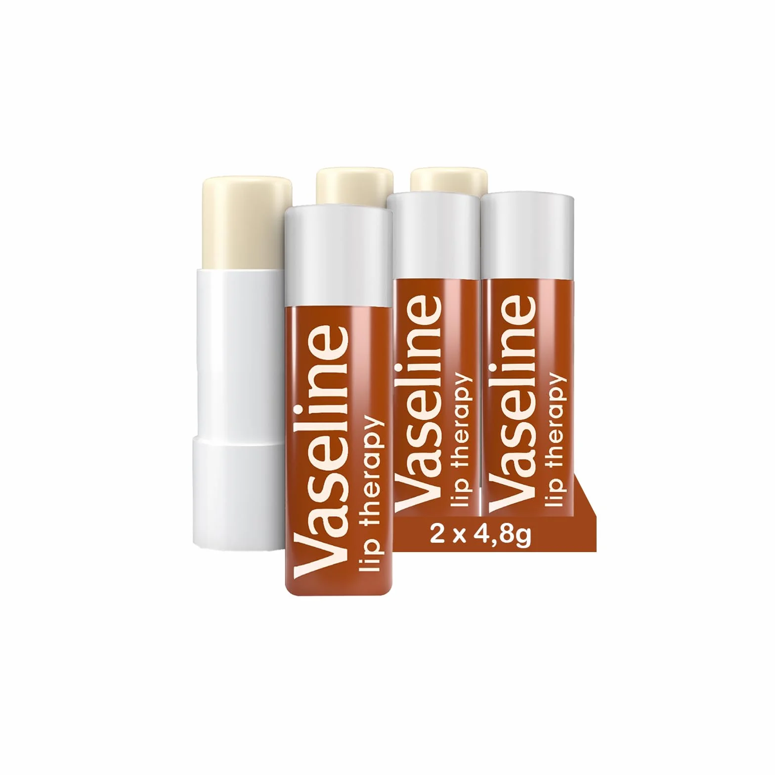 Vaseline Lip Therapy Cocoa Butter Baume à lèvres teinté beurre de cacao karité 2 x 4.8g