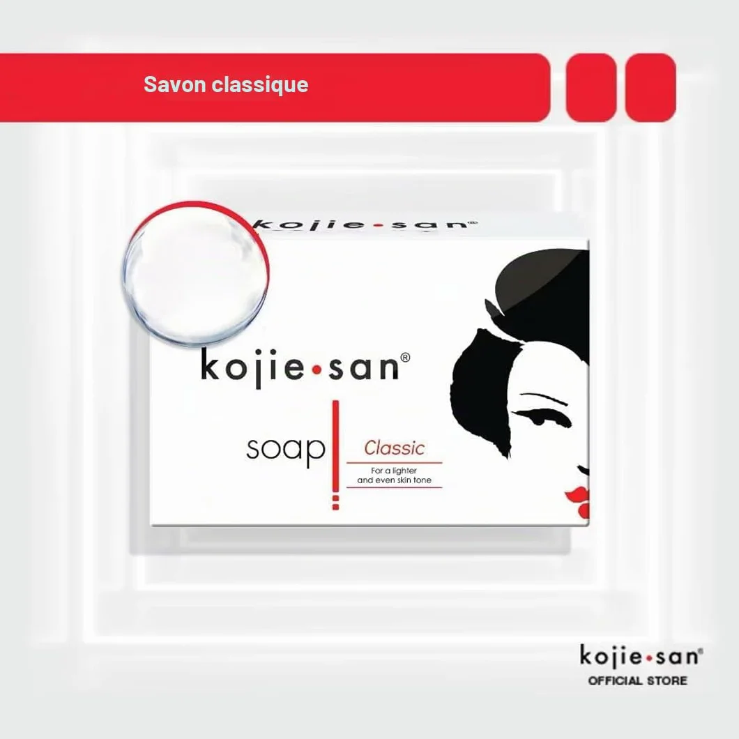 Kojie San Peau Éclairage Savon 65 g Lot de 3