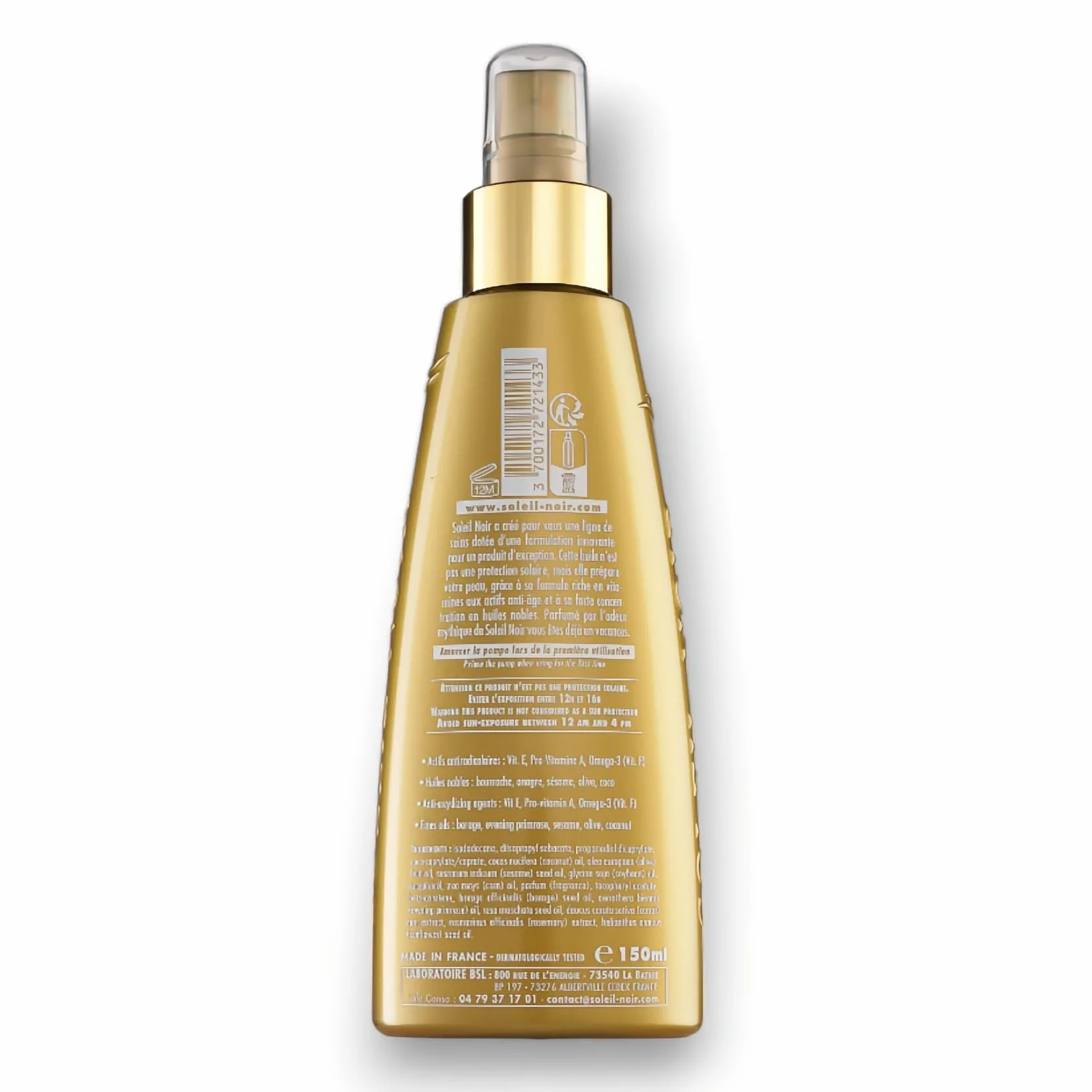 Soleil Noir Huile Sèche Ultra-Bronzante Vitaminée 150 ml