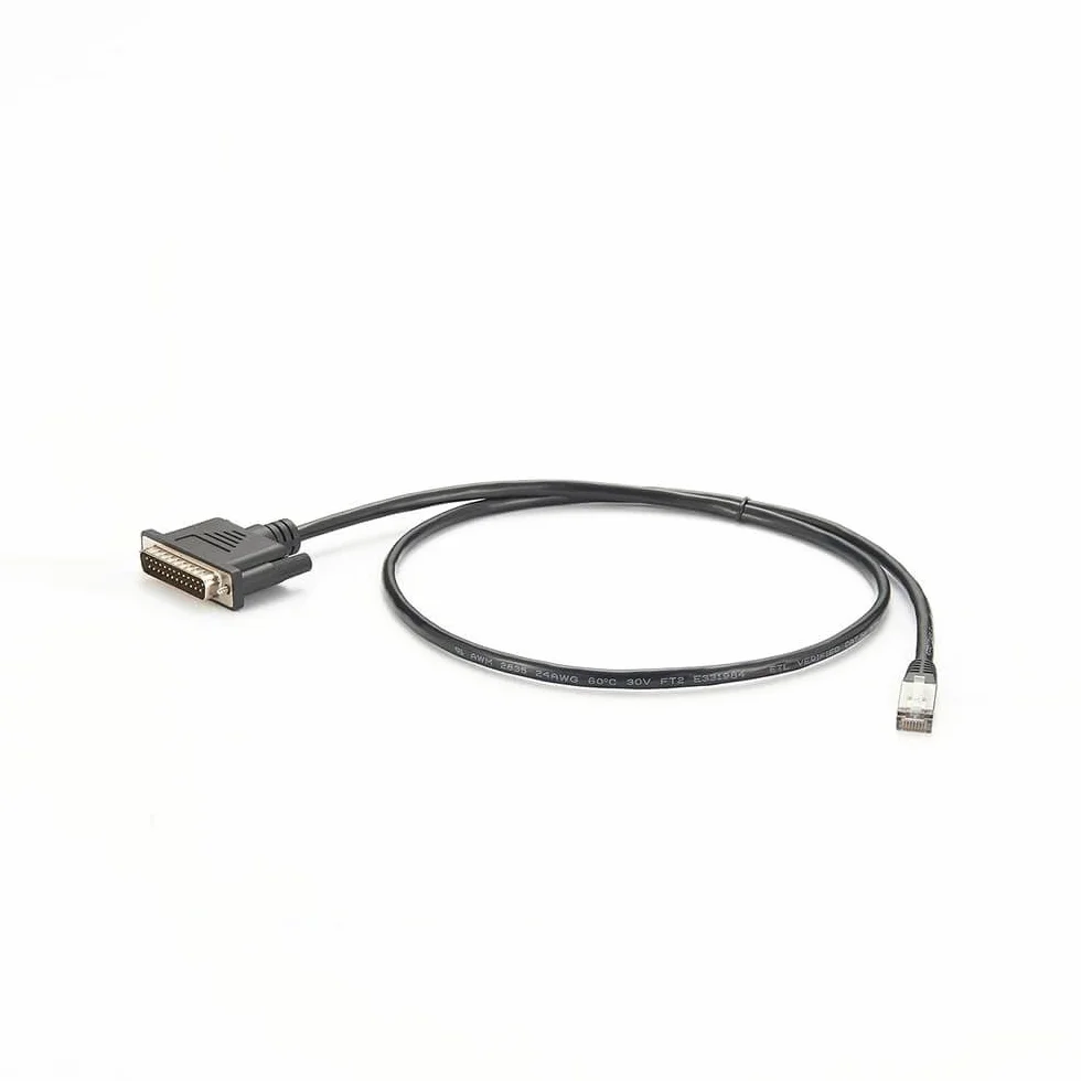 Câble console modem Ethernet mâle DB25 vers RJ45 1M