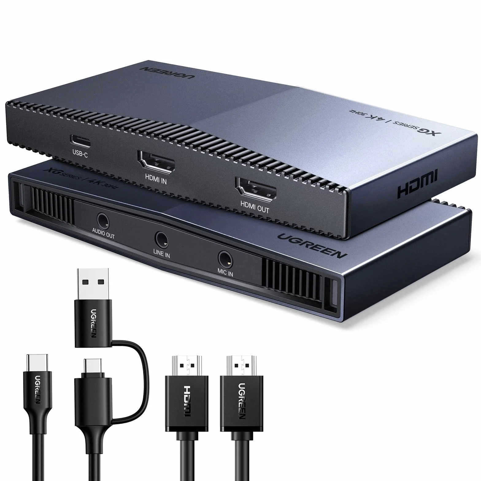 UGREEN 4K 30Hz Carte de Capture Vidéo HDMI USB C 3.2 4K 60Hz Enregistrement